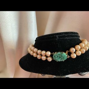 Faux pearl Vintage choker necklace